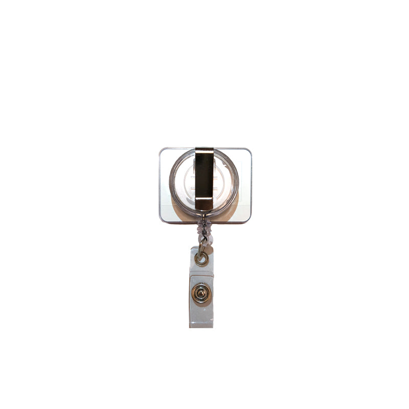 Coffee Stain Retractable ID Badge Reel • Custom ID Badge Holder • Swap -  Topperswap