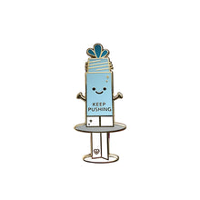Load image into Gallery viewer, Keep Pushing Enamel Pin
