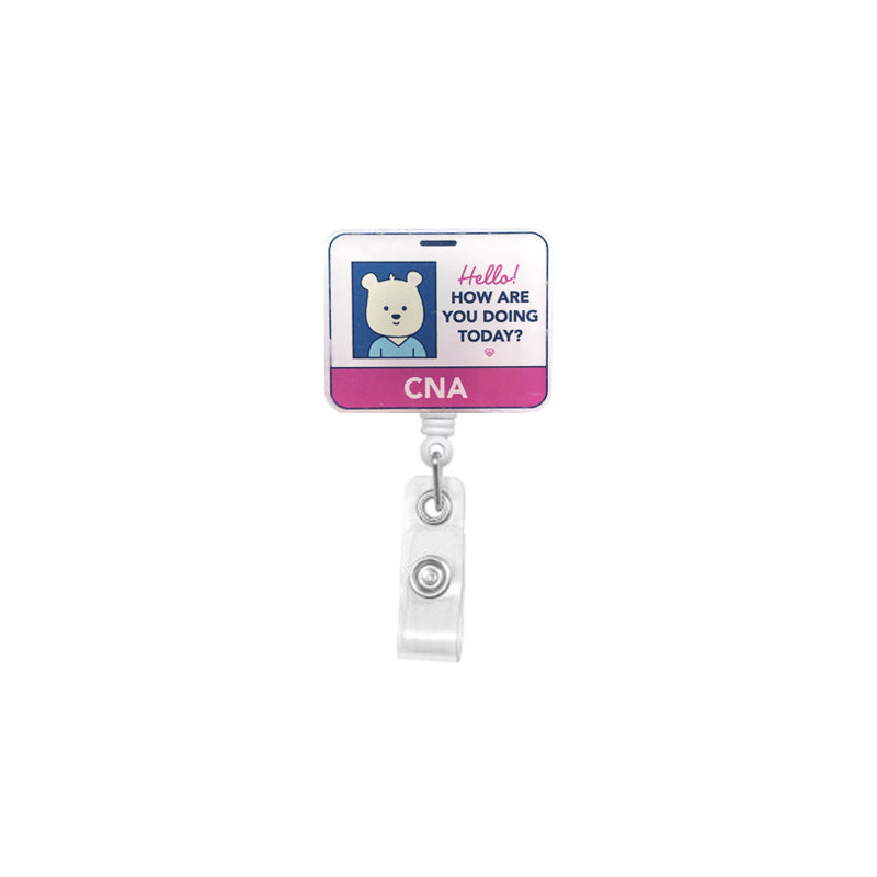 I Am a PCA personal Care Assistant Because I Care About You, Green/white Retractable  Reel ID Badge Holder you Pick Reel Style 