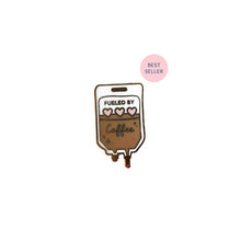 Load image into Gallery viewer, IV Coffee Enamel Pin
