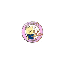 Load image into Gallery viewer, Let&#39;s Have A Listen - Nurse Bear with Stethoscope Enamel Pin
