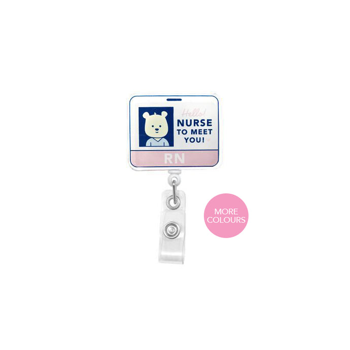 Personalized Retractable Badge Reel, Pink Retractable Badge Clip, Nurse ID  Badge Reel, Personalized Lanyard, Retractable Badge Holder GG2165