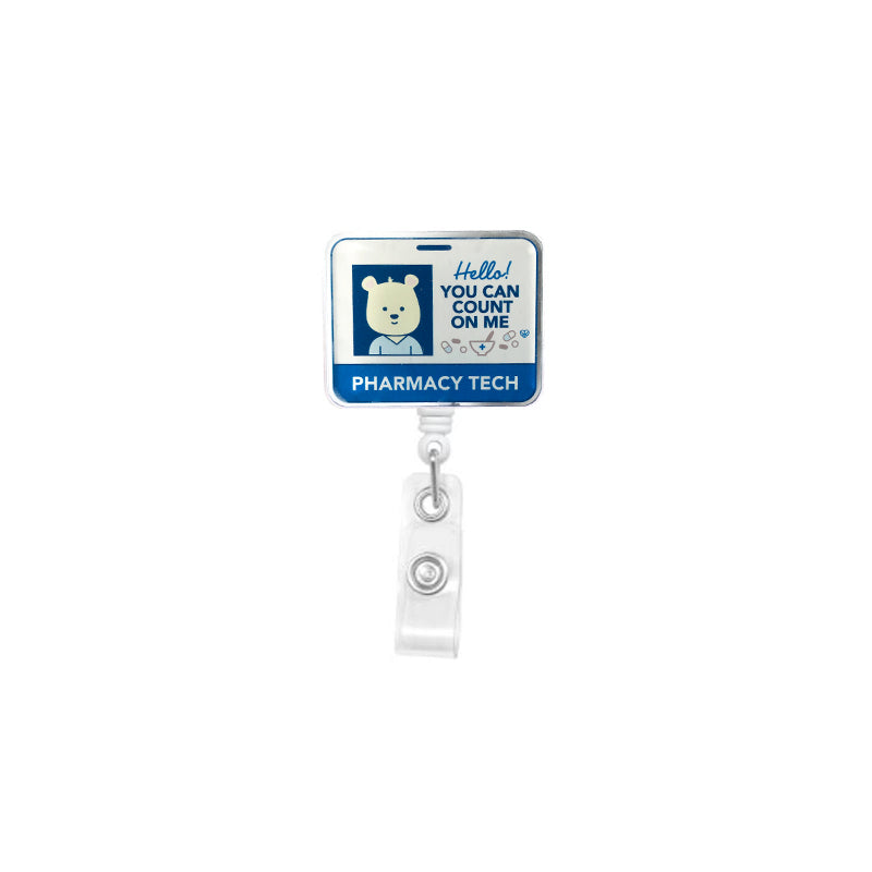 Pill Guy RX Badge Reel - Pharmacist Gift - RX Prescription Badge