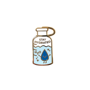 Stay Hydrated - Water Bottle Enamel Pin